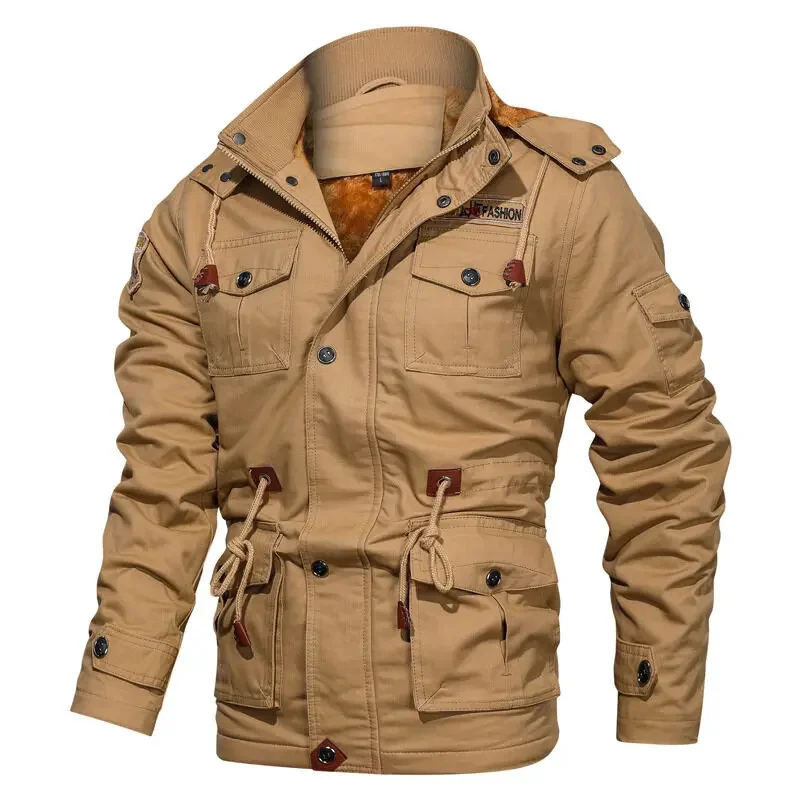 New Hooded Velvet Men Winter Parka Fleece Lined Thick Warm Fur Collar Coat Male Size Plush Jacket Autumn Work Outwear
New Hooded Velvet Men Winter Parka Fleece Lined Thick Warm Fur Collar Coat Male Size Plush Jacket Autumn Work Outwear