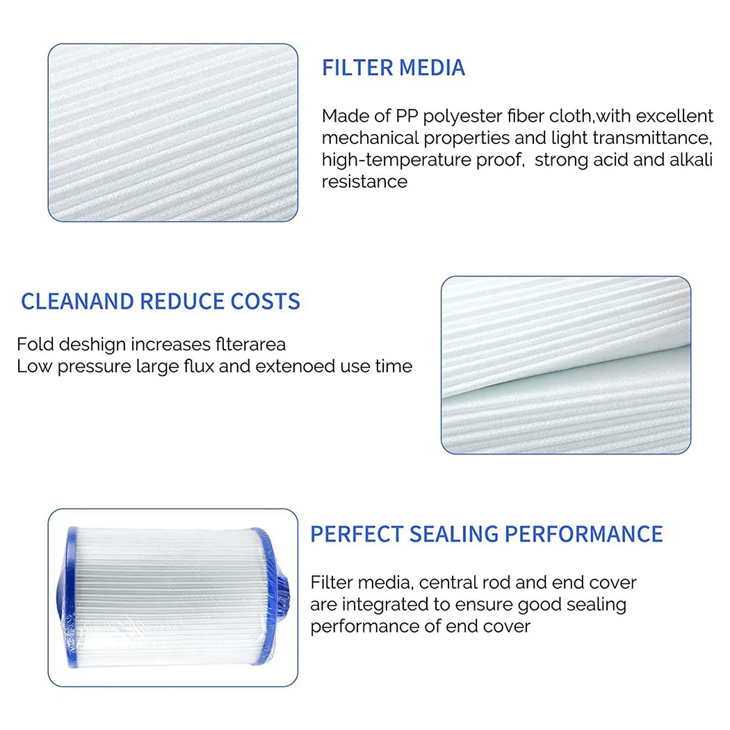Replacement Hot Tub Spa Filter For Pleatco PWW50, For Unicel 6CH-940, For Filbur FC-0359, For Waterways Superior Spas Elite Spa
Replacement Hot Tub Spa Filter For Pleatco PWW50, For Unicel 6CH-940, For Filbur FC-0359, For Waterways Superior Spas Elite Spa