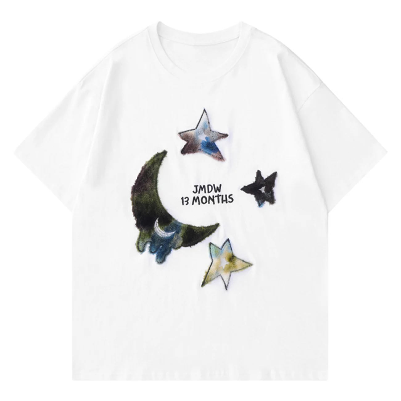 LACIBLE Moon&Star Embroidery Tees 2023 New Arrival Loose Casual T-shirt Summer Outdoor Tops Tees Men Women Streetwear T-shirt
LACIBLE Moon&Star Embroidery Tees 2023 New Arrival Loose Casual T-shirt Summer Outdoor Tops Tees Men Women Streetwear T-shirt