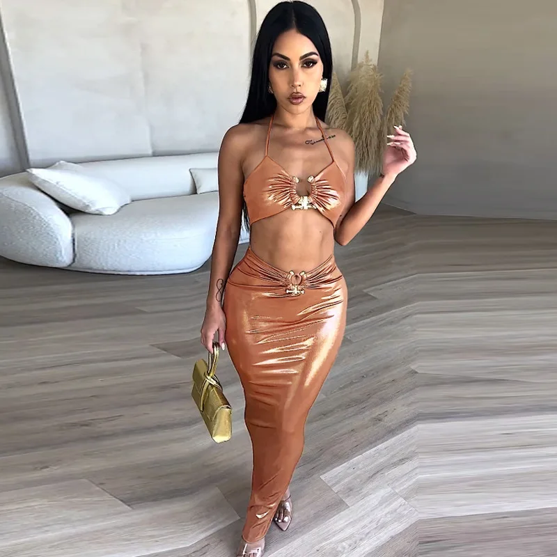 2023 Summer Women Long Dress Satin Sleeveless Bandage Backless Elegant Party Dress Vestidos Sexy Elegant Hollow Out Dress 
2023 Summer Women Long Dress Satin Sleeveless Bandage Backless Elegant Party Dress Vestidos Sexy Elegant Hollow Out Dress