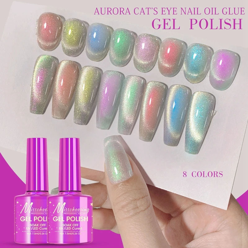 New Cat Eye Magnetic Gel Nail Polish Shiny Glitter Gel Lacquer Semi Permanent Soak Off UV Polish Glitter Gel Manicure Nail Art
New Cat Eye Magnetic Gel Nail Polish Shiny Glitter Gel Lacquer Semi Permanent Soak Off UV Polish Glitter Gel Manicure Nail Art