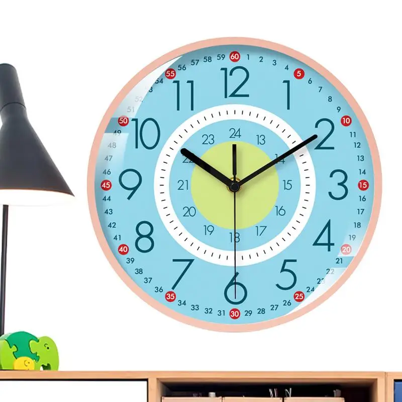 10 Inch Kids Wall Clock Living Room Colorful Wall Clock Silent Non-Ticking Wall Clock for Classroom Bedroom Children Room Batter
10 Inch Kids Wall Clock Living Room Colorful Wall Clock Silent Non-Ticking Wall Clock for Classroom Bedroom Children Room Batter