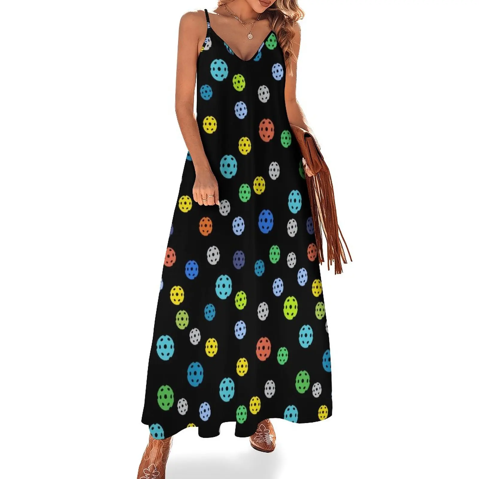 Colorful Pickle-ball Pattern Sleeveless Dress Elegant gown party dress women elegant luxury
Colorful Pickle-ball Pattern Sleeveless Dress Elegant gown party dress women elegant luxury