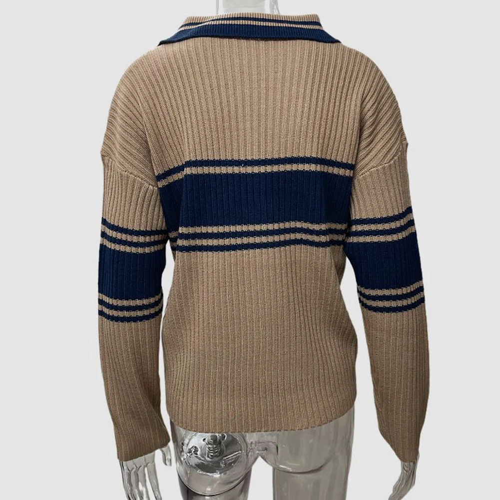 Fashion Sweater Vintage Top Long Sleeve Loose Lapels Skinny Slightly Elastic Solid Color Spring Commuting Wind
Fashion Sweater Vintage Top Long Sleeve Loose Lapels Skinny Slightly Elastic Solid Color Spring Commuting Wind