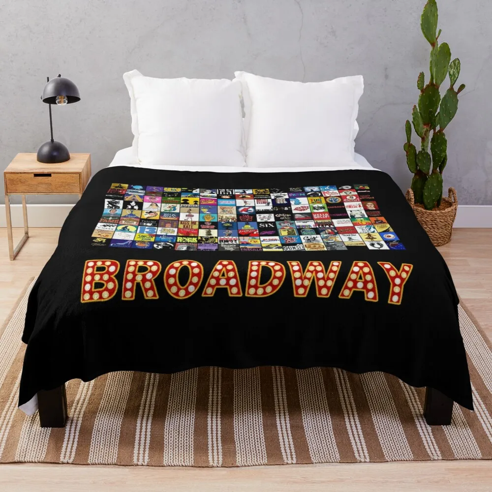 

Broadway Musical Theatre Logos - Hand Drawn Throw Blanket sofa bed Beach Blanket Extra Large Throw Blanket