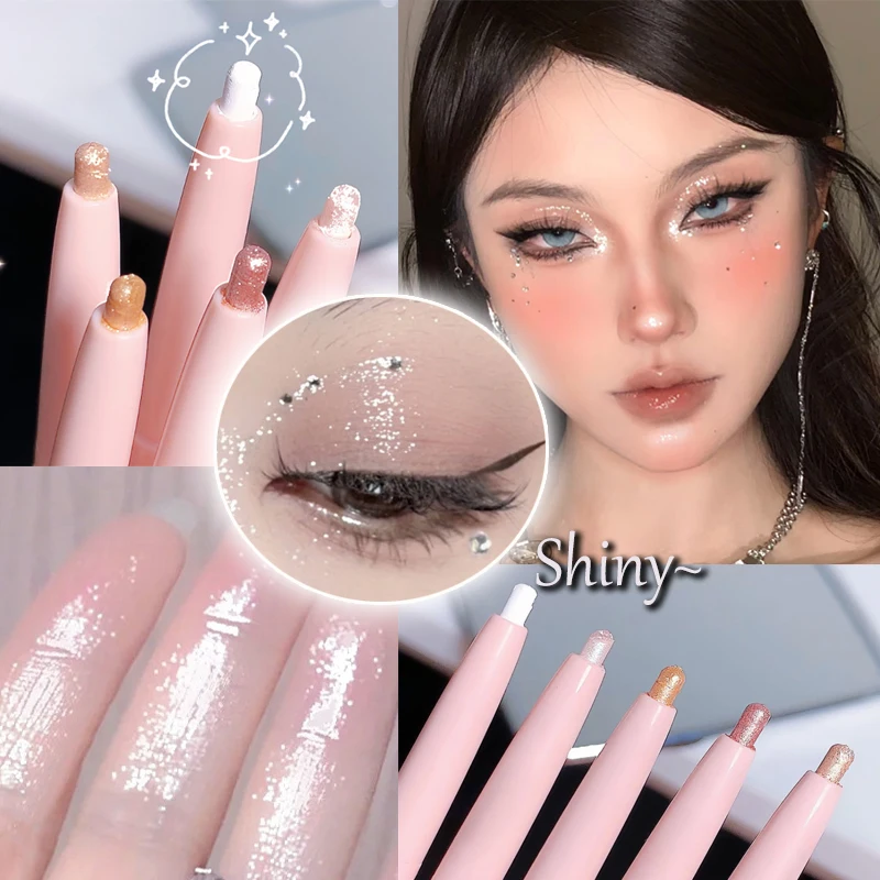 Glitter Eyeshadow Pen Waterproof Diamond Shiny Highlighter Stick Matte Pearl White Silkworm Eyeliner Pen Eye Makeup Cosmetics
Glitter Eyeshadow Pen Waterproof Diamond Shiny Highlighter Stick Matte Pearl White Silkworm Eyeliner Pen Eye Makeup Cosmetics
