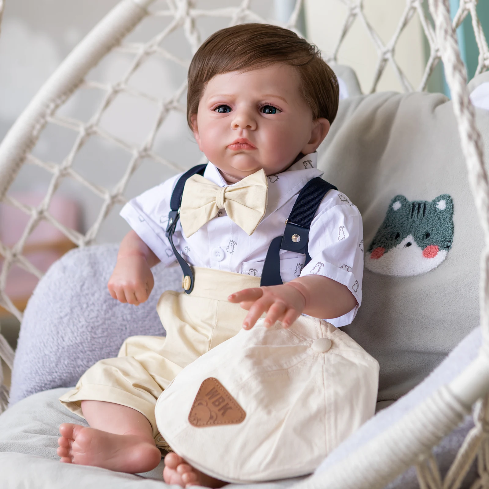 60 CM 3D Paint Skin Soft Silicone Reborn Cameron Baby Doll Alive Boy Toddler Toy Art Bebe With Blood Vessels Lifelike Hand Made
60 CM 3D Paint Skin Soft Silicone Reborn Cameron Baby Doll Alive Boy Toddler Toy Art Bebe With Blood Vessels Lifelike Hand Made