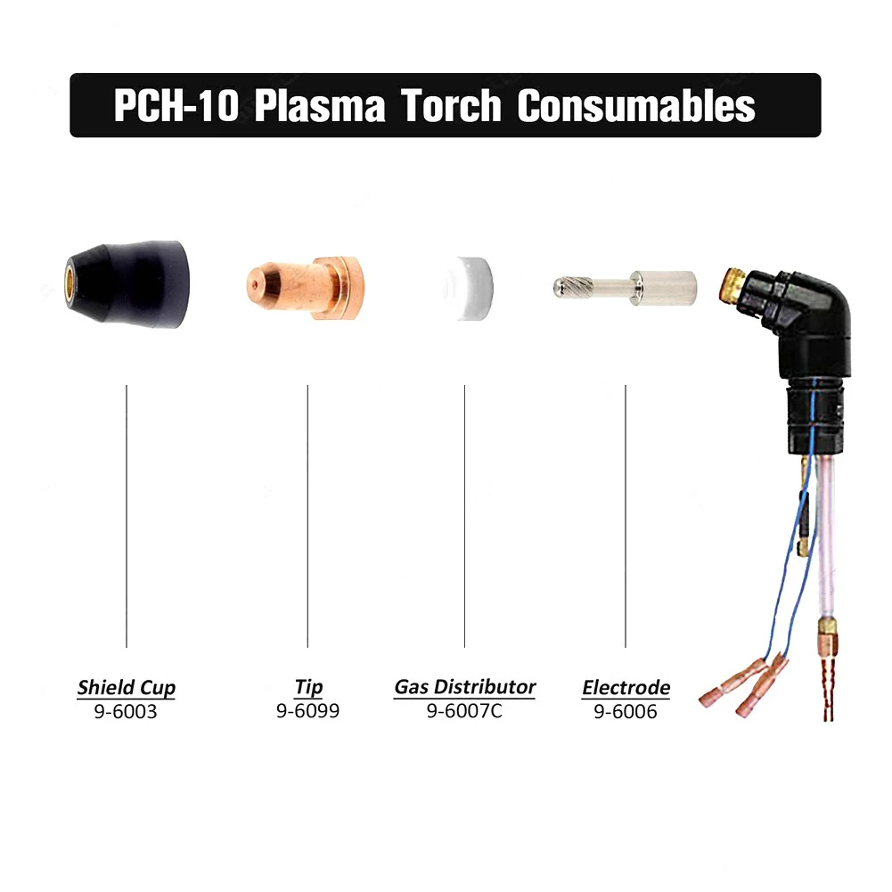 Nozzle Electrodes Dynamics Electrode For Thermal PCH-10 Plasma Torch Tips WSP-10040 WSP-10070 20pcs/Set 9-6006
Nozzle Electrodes Dynamics Electrode For Thermal PCH-10 Plasma Torch Tips WSP-10040 WSP-10070 20pcs/Set 9-6006