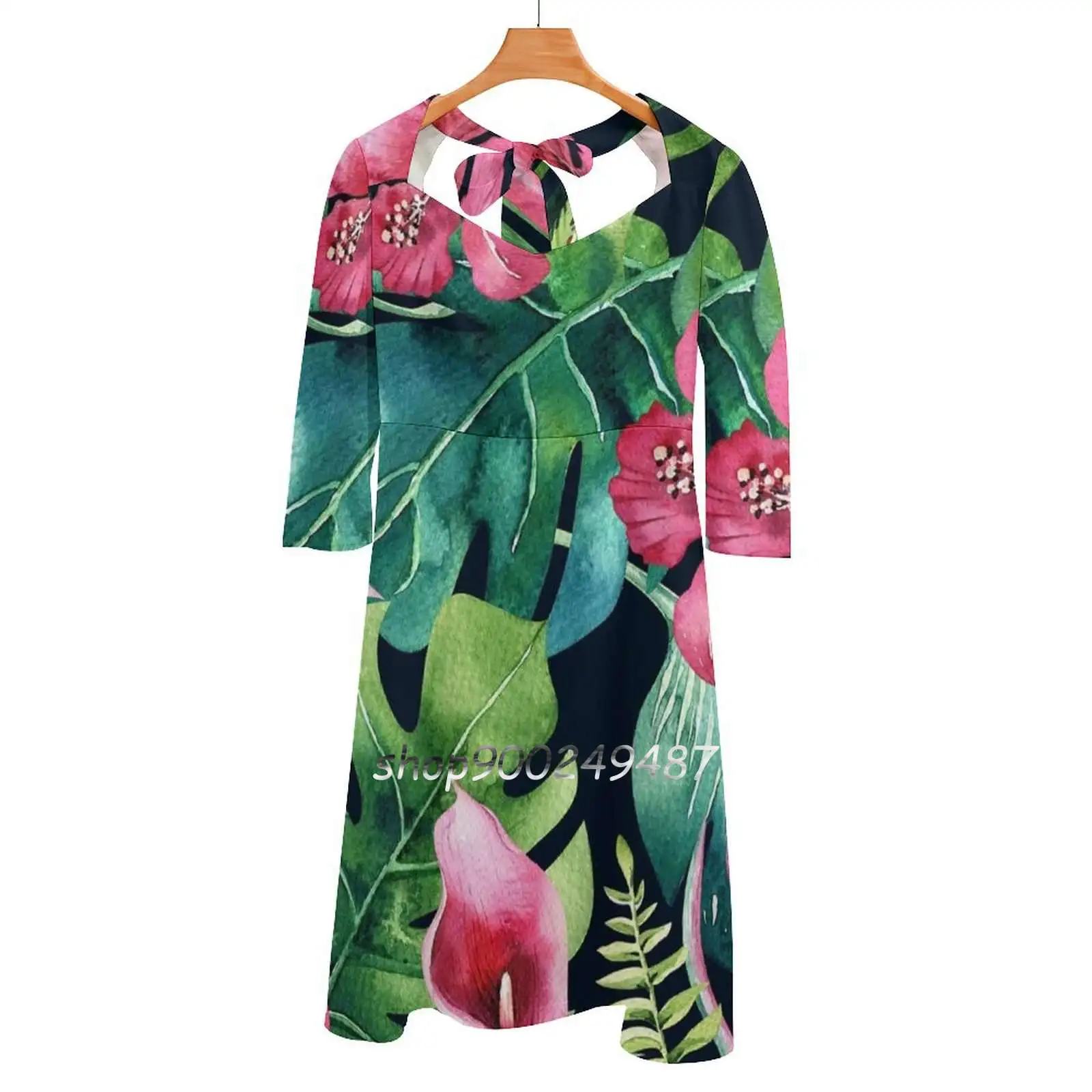 Dark Tropical Hibiscus & Leaves Square Neck Dress New Plus Size Elegant Women Waist Tight Dress Island Paradise Hawaiian Hawaii
Dark Tropical Hibiscus & Leaves Square Neck Dress New Plus Size Elegant Women Waist Tight Dress Island Paradise Hawaiian Hawaii