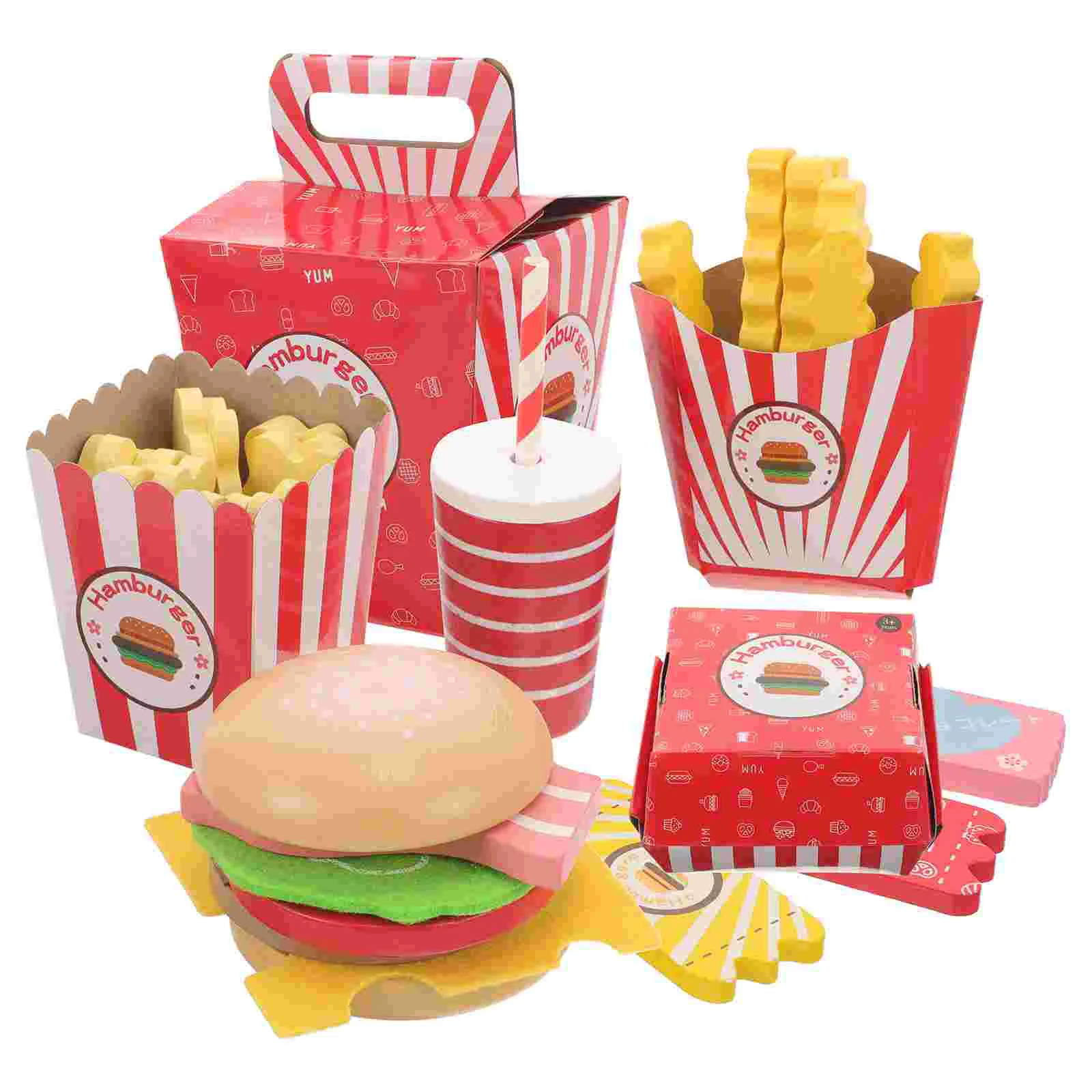 Cosplay Toy Set Hamburger French Fries Combo Simulation Toddler Child House Accessories for Home Paper Food Kids Playing
Cosplay Toy Set Hamburger French Fries Combo Simulation Toddler Child House Accessories for Home Paper Food Kids Playing