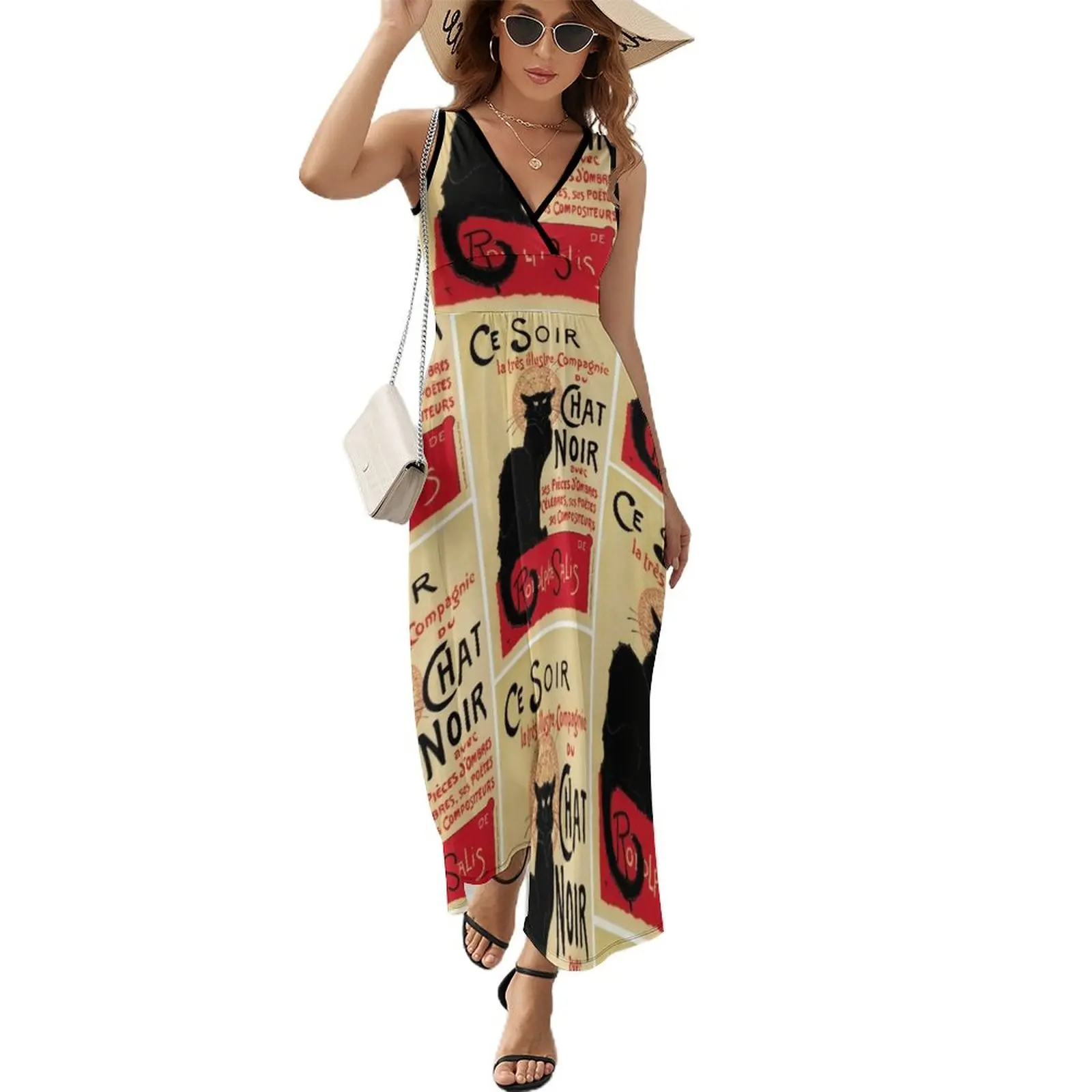 The black cat, le chat noir famous art nouveau ad Sleeveless Dress elegant women's dresses sale
The black cat, le chat noir famous art nouveau ad Sleeveless Dress elegant women's dresses sale