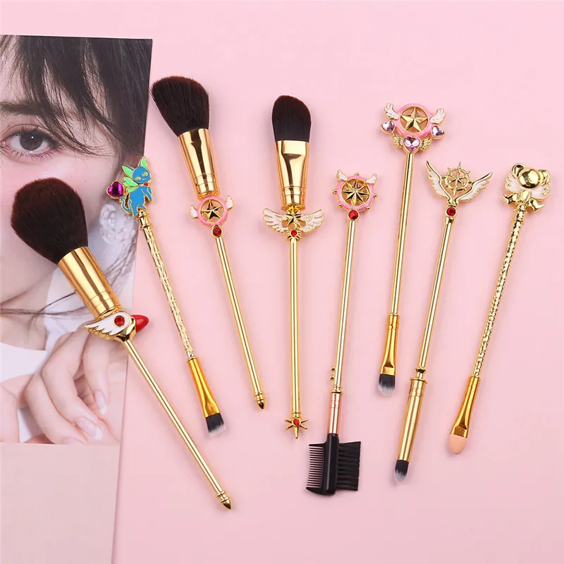 8pcs/set Card Captor Sakura Sailor Moon Cute Makeup Tool Brush Blush Eye Shadow Concealer Cosplay Christmas Gift for Girl
8pcs/set Card Captor Sakura Sailor Moon Cute Makeup Tool Brush Blush Eye Shadow Concealer Cosplay Christmas Gift for Girl
