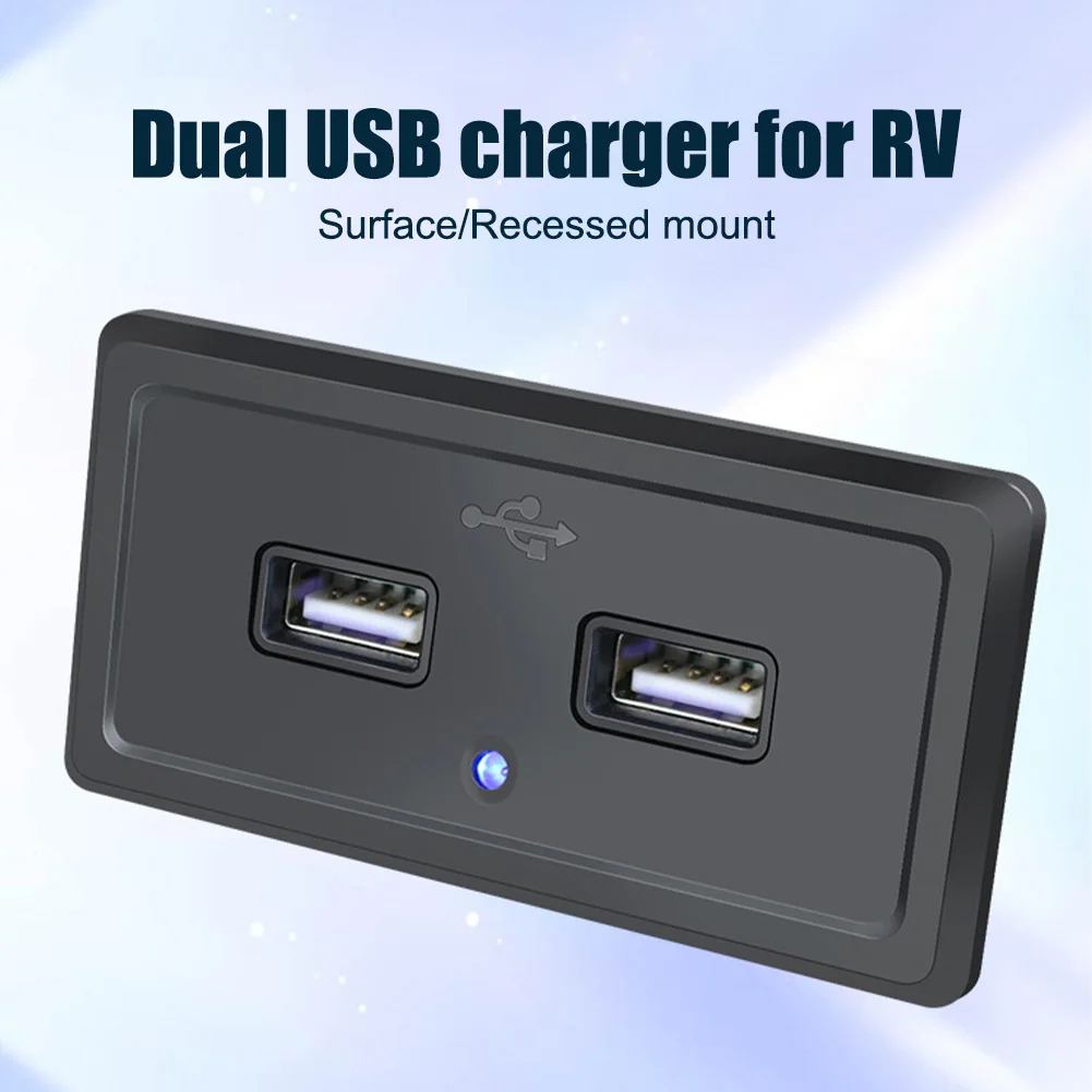 Car Charger Dual USB Charger Socket 5V/3.1A USB Port Outlet Fast Charging 12V 24V For Car Truck Boat Rv Bus Power Adapter Outlet
Car Charger Dual USB Charger Socket 5V/3.1A USB Port Outlet Fast Charging 12V 24V For Car Truck Boat Rv Bus Power Adapter Outlet