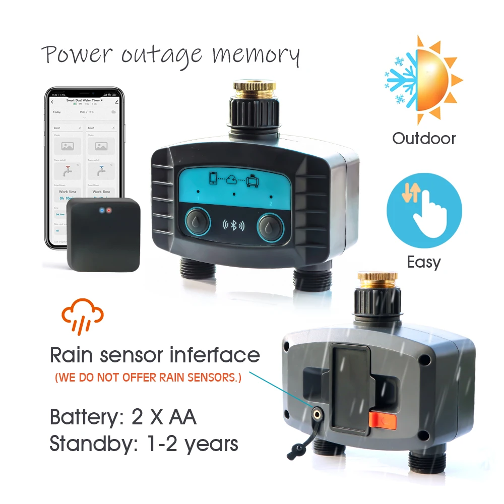 High Quality WiFi/Bluetooth-compatible Garden Timer Water Irrigation Smart Solenoid Valve for Wireless Phone Remote Watering 11 High Quality WiFi/Bluetooth-compatible Garden Timer Water Irrigation Smart Solenoid Valve for Wireless Phone Remote Watering 5