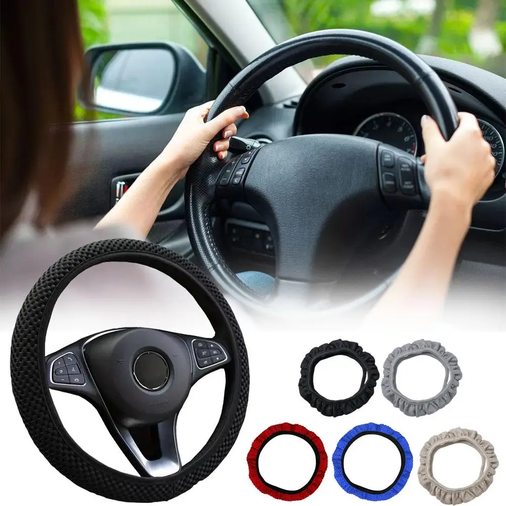 Non-Slip Universal Steering Wheel Cover With Free Elastic Wheel Steering Cover Car Ice Accessory Fashionable Silk B7Z6
Non-Slip Universal Steering Wheel Cover With Free Elastic Wheel Steering Cover Car Ice Accessory Fashionable Silk B7Z6
