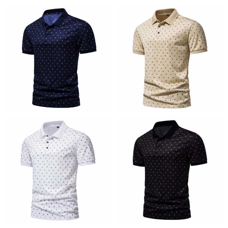 4 Colors! 2023 New Summer Men's Polo T-shirt Turn-down Collar Printed Breathable Fashion T-shirts Casual Men graphic t shirts
4 Colors! 2023 New Summer Men's Polo T-shirt Turn-down Collar Printed Breathable Fashion T-shirts Casual Men graphic t shirts
