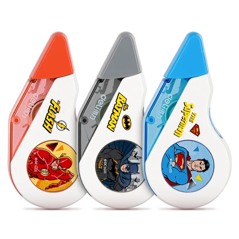 3Pcs DELI 71570 Justice League 8M Correction Tape Corrector Promotional Gift Stationery Student Prize School Office Supply
3Pcs DELI 71570 Justice League 8M Correction Tape Corrector Promotional Gift Stationery Student Prize School Office Supply