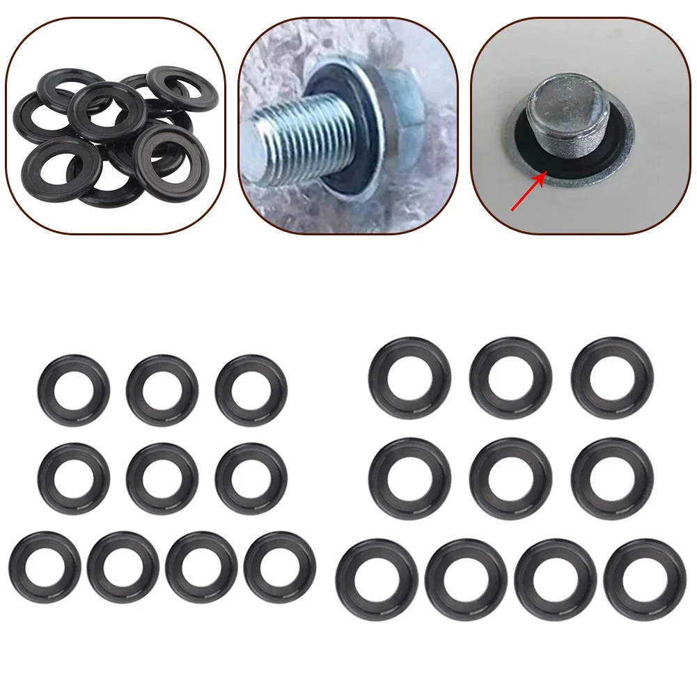 10pcs Car Oil Pan Oil Drain Screws, Rubber Gaskets, Sealing Ring Accessories M14 12616850 Seals The Drain Plug Against The Oil
10pcs Car Oil Pan Oil Drain Screws, Rubber Gaskets, Sealing Ring Accessories M14 12616850 Seals The Drain Plug Against The Oil