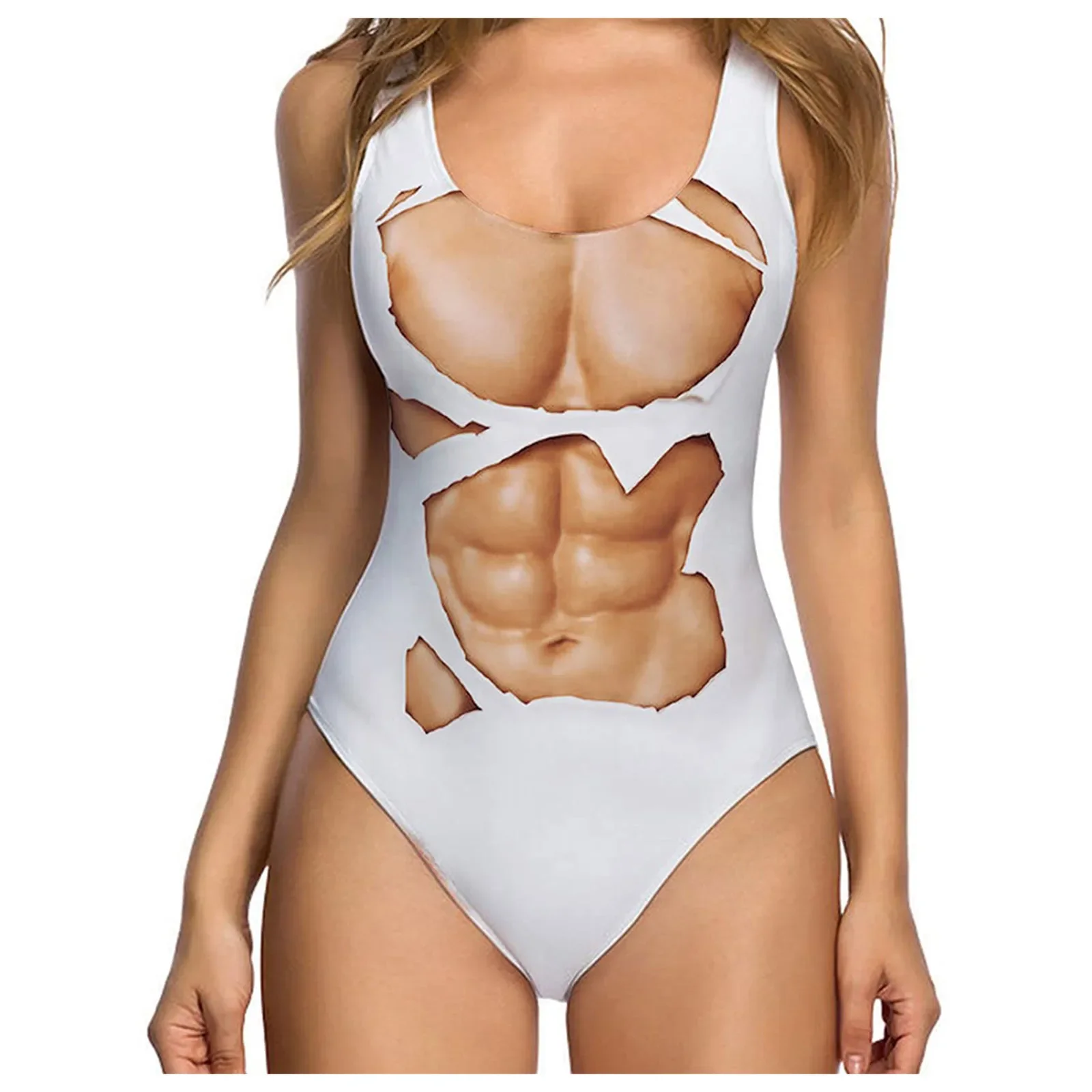 

Цельные костюмы 2024, трендовый женский сексуальный Забавный купальник с 3D имитацией груди и пушистым принтом, купальный костюм, пляжная одежда, бикини для женщин