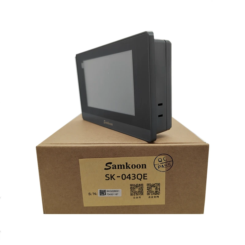 

Samkoon 4.3 Inch SK-043QE DC 24V Touch Screen HMI Serial interface: COM1: RS232 COM2: RS485/422