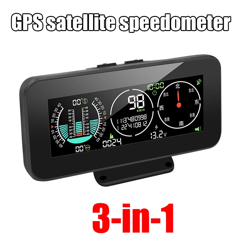 GPS Speedometer Off Road Accessories Car HUD Head Up Display Overspeed Alarm M60 Digital Speed Slope Meter Compass Inclinometer
GPS Speedometer Off Road Accessories Car HUD Head Up Display Overspeed Alarm M60 Digital Speed Slope Meter Compass Inclinometer