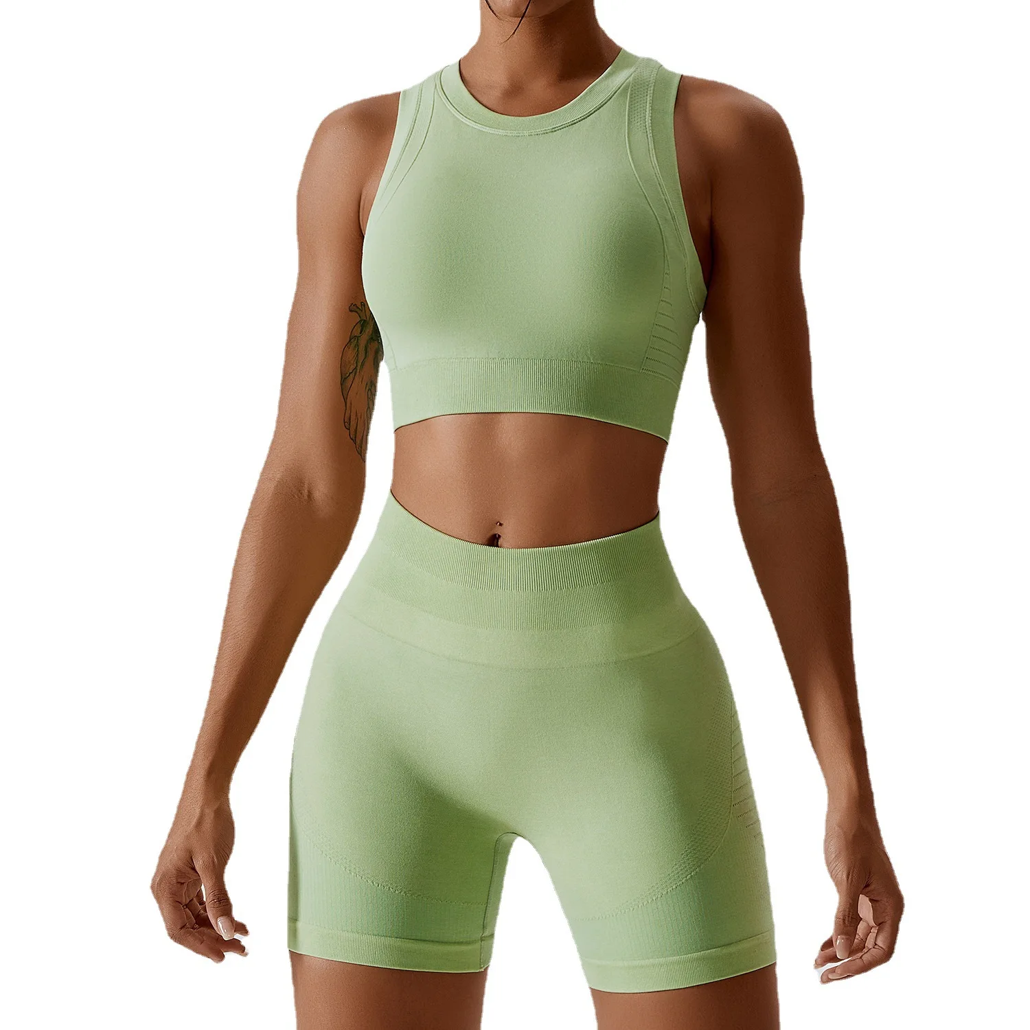 European And American Yoga Suits, Hip Lifting, High Waist Running, Fitness Suits, High-strength, Tight Fitting, Seamless Yoga Ex
European And American Yoga Suits, Hip Lifting, High Waist Running, Fitness Suits, High-strength, Tight Fitting, Seamless Yoga Ex