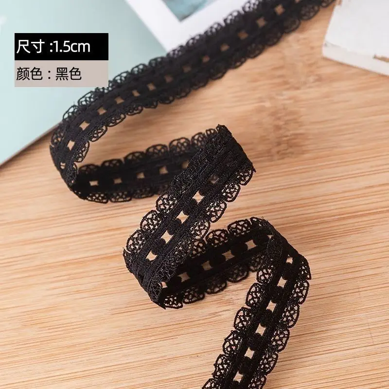 New 1.5cm polka dot flower bud knitting elastic elastic band garment decoration webbing black and white accessories DIY lace
New 1.5cm polka dot flower bud knitting elastic elastic band garment decoration webbing black and white accessories DIY lace