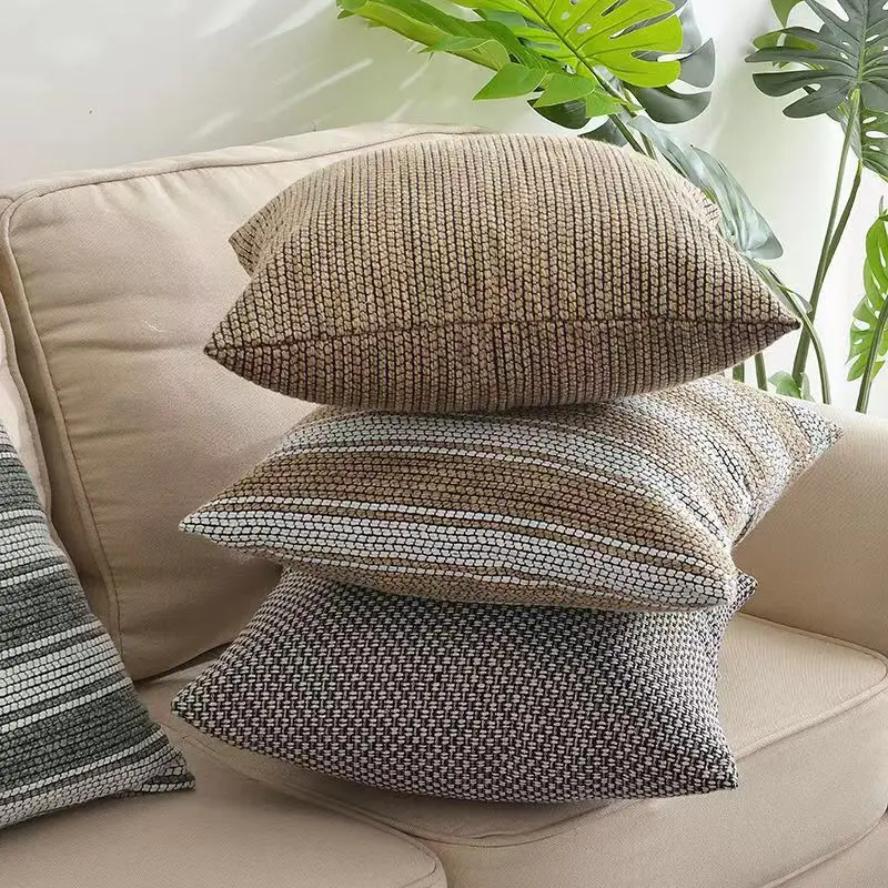 Pillow Case Thickening Flax Sofa Pillows Living Room Headrest Bedside Office Square Shape Striped Home Textile Soft
Pillow Case Thickening Flax Sofa Pillows Living Room Headrest Bedside Office Square Shape Striped Home Textile Soft