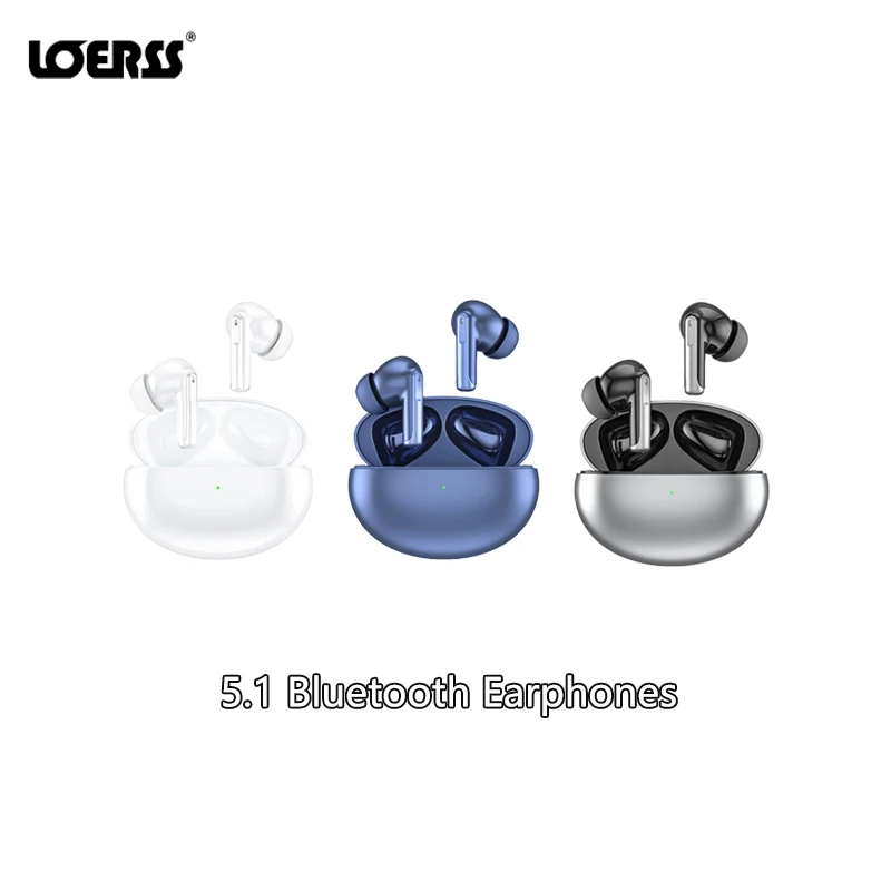 

LOERSS 5.1 Bluetooth Earphones In Ear Hifi Stereo Wireless Earbuds ENC ANC Noise Reduction Headphones Music Game Sport Headsets