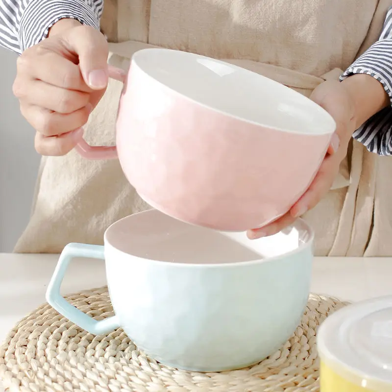 Macaron Instant Noodle Bowl with Lid Ceramic with Lid Put Student Lunch Box Office Worker Microwave Large Size Large Capacity
Macaron Instant Noodle Bowl with Lid Ceramic with Lid Put Student Lunch Box Office Worker Microwave Large Size Large Capacity