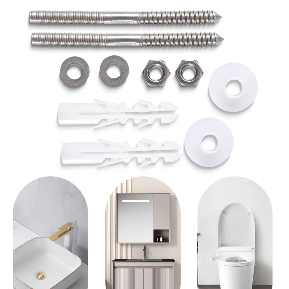Wash Basin Sink Fixing Kit Set Bathroom Screw Bolt Wall Hanging Standard Walls Kitchen Tools & Gadgets M10x120mm Stainless Steel
Wash Basin Sink Fixing Kit Set Bathroom Screw Bolt Wall Hanging Standard Walls Kitchen Tools & Gadgets M10x120mm Stainless Steel