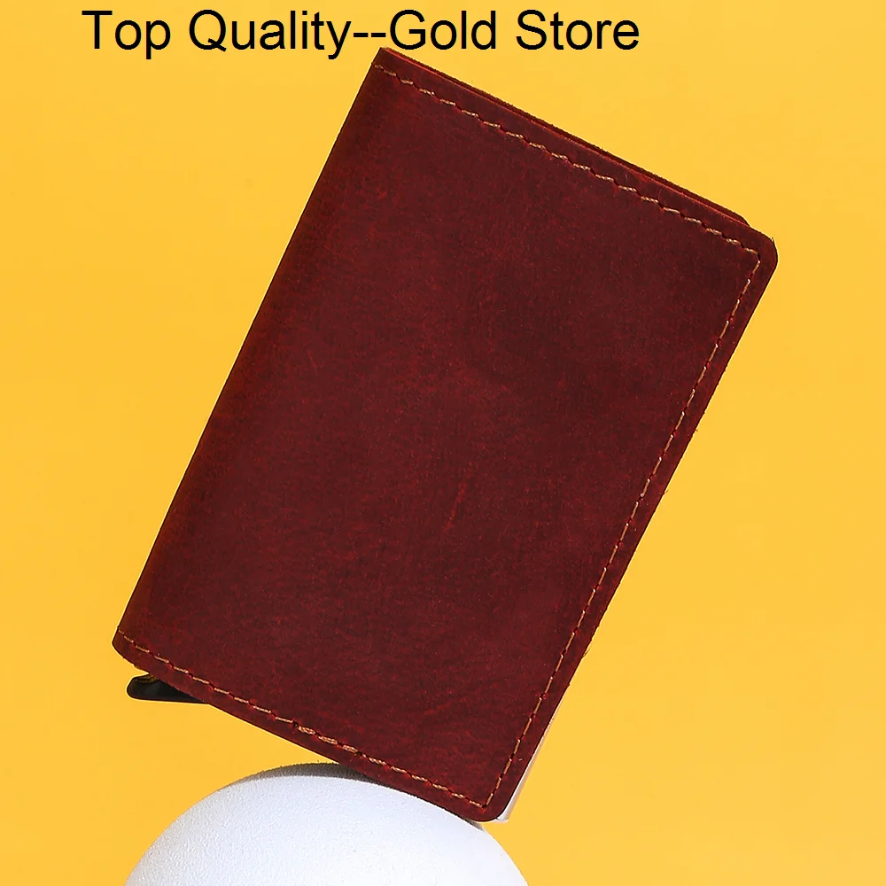 ID holders men women retro Rfid anti-magnetic aluminum box High capacity leather wallet multi-card bank card holder
ID holders men women retro Rfid anti-magnetic aluminum box High capacity leather wallet multi-card bank card holder