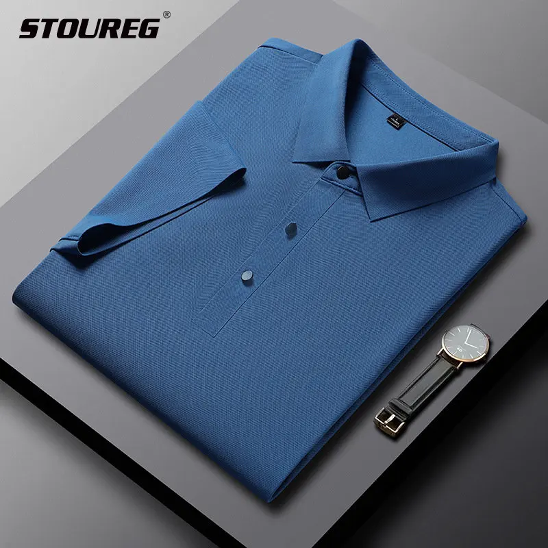 Men's Polo Shirt Elastic Thin Short Sleeved Sport T Shirt Summer Fitness Nylon Gym Shirts for Male Business Casual Top
Men's Polo Shirt Elastic Thin Short Sleeved Sport T Shirt Summer Fitness Nylon Gym Shirts for Male Business Casual Top