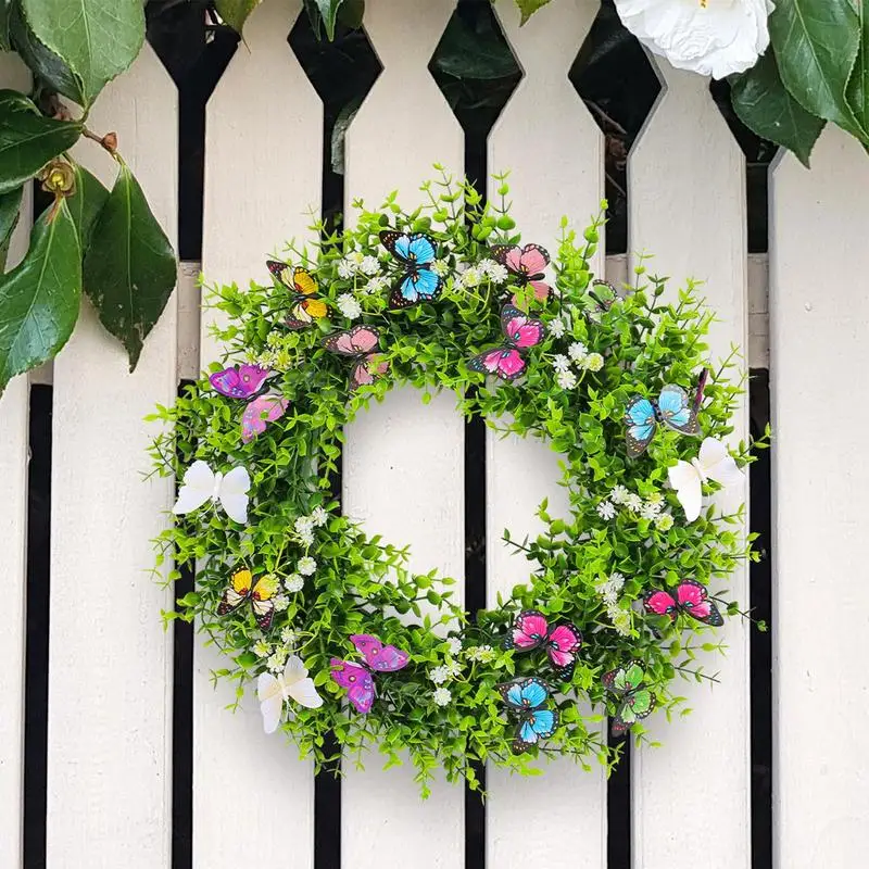 Front Door Spring Wreath with Butterfly Flowers Garland Wreath Sign Artificial Rustic Welcome wall Door hotel hanging Decoration
Front Door Spring Wreath with Butterfly Flowers Garland Wreath Sign Artificial Rustic Welcome wall Door hotel hanging Decoration