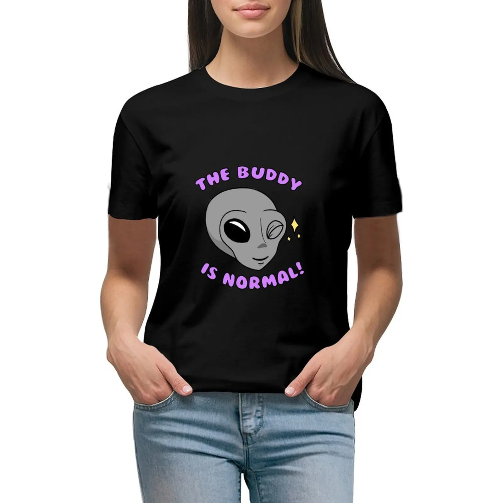 The Buddy is Normal! T-shirt tops aesthetic clothes Blouse korean Women's clothes
The Buddy is Normal! T-shirt tops aesthetic clothes Blouse korean Women's clothes