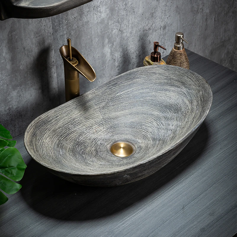 Retro Ceramic Art Bathroom Sinks Creative Home Bathroom Sink Outdoor Washbasin Courtyard Overhead Sink Hand Kitchen Washing Sink
Retro Ceramic Art Bathroom Sinks Creative Home Bathroom Sink Outdoor Washbasin Courtyard Overhead Sink Hand Kitchen Washing Sink