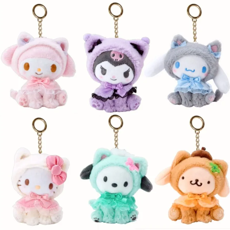 Hello Kitty Kuromi Key Chain Sanrio Anime Mini Cartoon Bag Accessories Doll for Boys Girls Kawaii Plush Keychain Pendant Toy
Hello Kitty Kuromi Key Chain Sanrio Anime Mini Cartoon Bag Accessories Doll for Boys Girls Kawaii Plush Keychain Pendant Toy