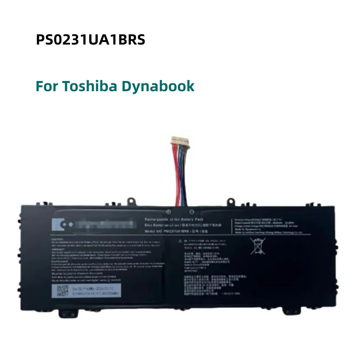 

Аккумулятор 7,7 В 5830 мАч PS0231UA1BRS для Toshiba Dynabook, Аккумуляторы для ноутбуков