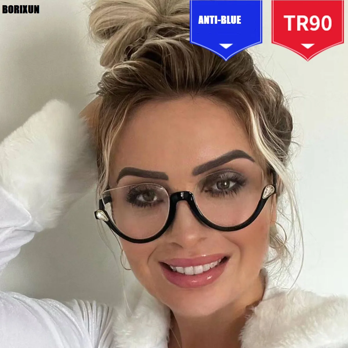 Transparent Cat Eye Prescription Glasses Frame Women Men Eyewear Glasses Optical Spectacle Diamond Clear Lens Eyeglasses Frame
Transparent Cat Eye Prescription Glasses Frame Women Men Eyewear Glasses Optical Spectacle Diamond Clear Lens Eyeglasses Frame