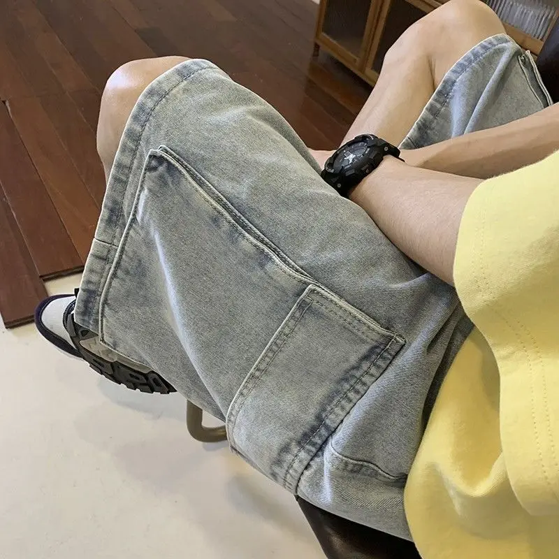Men's pants ins trendy workwear denim shorts men's summer thin loose straight versatile trendy outer wear men's pants y2k pants
Men's pants ins trendy workwear denim shorts men's summer thin loose straight versatile trendy outer wear men's pants y2k pants