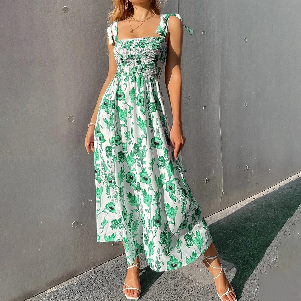 Women Bohemia Summer Elastic Wrapped Chest Elegant Floral Print Lace Up Sling Long Maxi Dress Fashion Casual Beach
Women Bohemia Summer Elastic Wrapped Chest Elegant Floral Print Lace Up Sling Long Maxi Dress Fashion Casual Beach