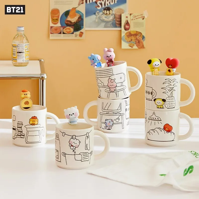 Bt21 Minini Anime Mug Kawaii Line Friends Koya Shooky Ceramic Cup Cartoon Desktop Office Drinking Cups Cute Girls Birthday Gifts
Bt21 Minini Anime Mug Kawaii Line Friends Koya Shooky Ceramic Cup Cartoon Desktop Office Drinking Cups Cute Girls Birthday Gifts