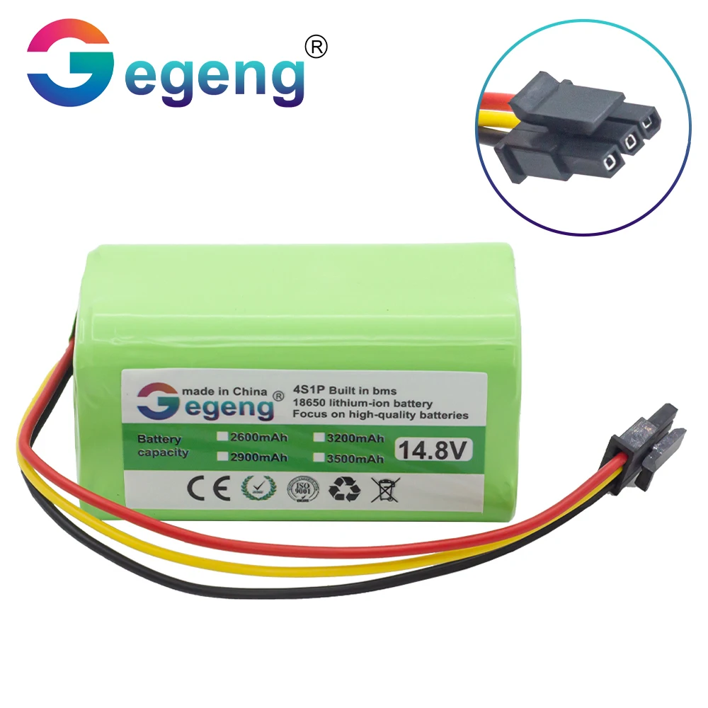 Gegeng Battery For Qihoo 360 S5 S7 S7Pro T90 X9 2600mAh 3200mAh 14.8v/14.4v Robotic Vacuum Cleaner Replacement Batteries
Gegeng Battery For Qihoo 360 S5 S7 S7Pro T90 X9 2600mAh 3200mAh 14.8v/14.4v Robotic Vacuum Cleaner Replacement Batteries