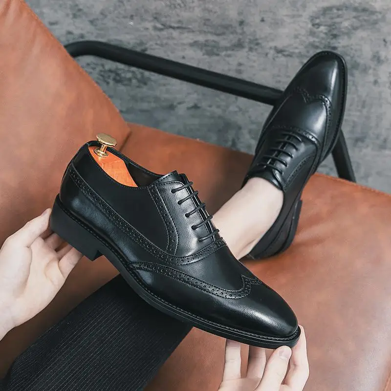 2023 New Men's Shoes Casual Leather Shoes Men's Spring Men's British Style Versatile Business Formal Wear Work Kitchen Shoes
2023 New Men's Shoes Casual Leather Shoes Men's Spring Men's British Style Versatile Business Formal Wear Work Kitchen Shoes