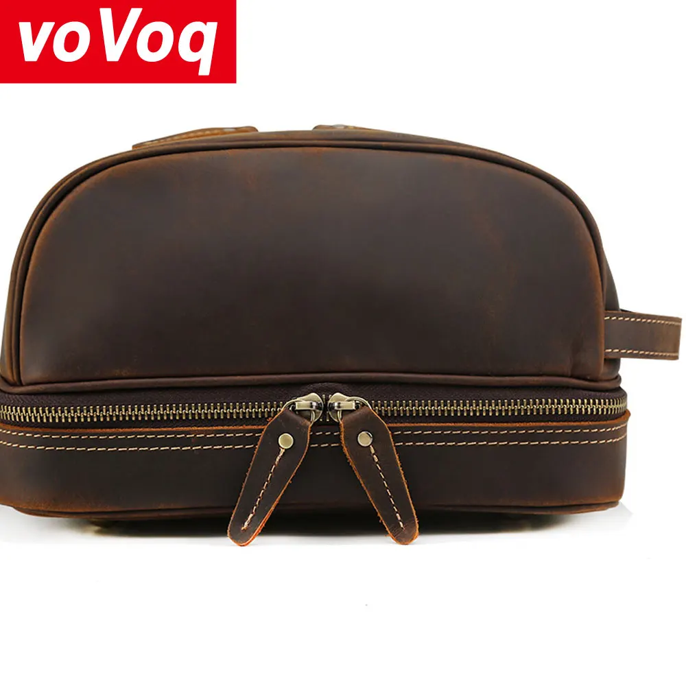 Luxury Retro Crazy Horse Leather Men's Clutch Large Capacity Travel Wash Bag Storage Cosmetic Bag Leather Bag
Luxury Retro Crazy Horse Leather Men's Clutch Large Capacity Travel Wash Bag Storage Cosmetic Bag Leather Bag