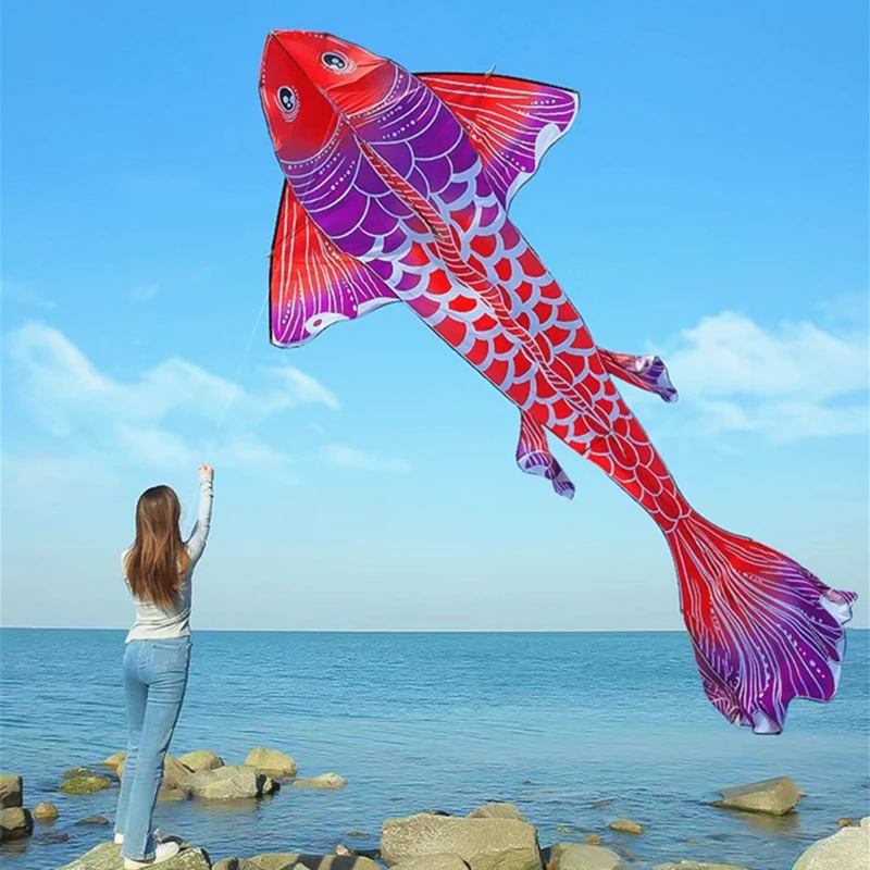 

free shipping new fish kites giant kites for adults professional winds kites ripstop fabric Kite flying Outdoor toys koi fish