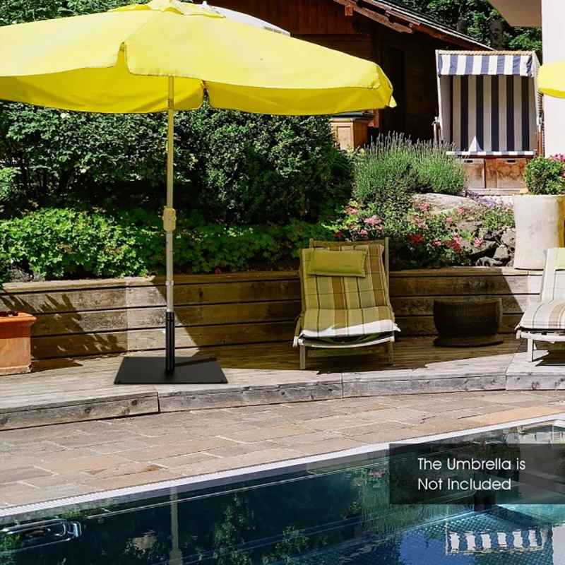 42 LBS Weighted 25 Inch Square Patio Outdoor Umbrella Base Support Base Patio Furniture
42 LBS Weighted 25 Inch Square Patio Outdoor Umbrella Base Support Base Patio Furniture