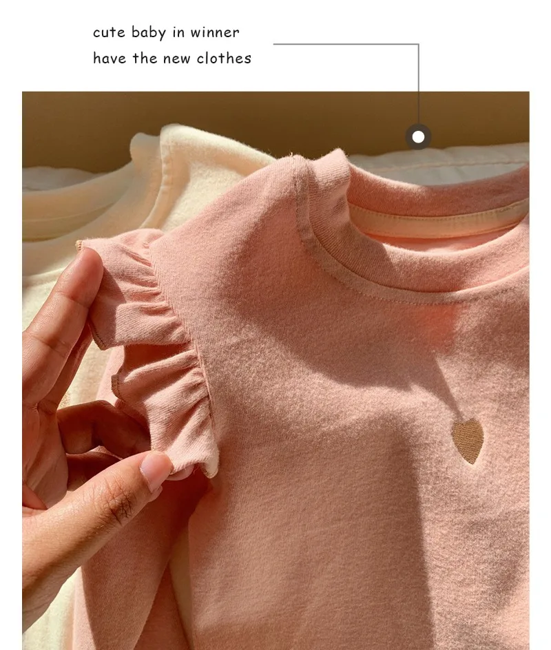 1-8Y طفل الفتيات طويلة الأكمام تي شيرت 2025 الخريف جديد طفل رقيقة المخملية أفخم قاعدة قميص الأطفال الحب المطرزة قميص بلايز 1-8Y طفل الفتيات طويلة الأكمام تي شيرت 2025 الخريف جديد طفل رقيقة المخملية أفخم قاعدة قميص الأطفال الحب المطرزة قميص بلايز