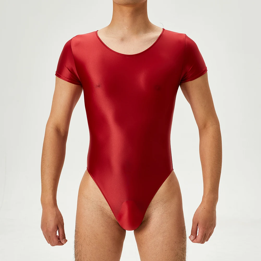 Men Unisex Sexy Transparent Short Sleeve Oil Shiny Glossy Tights Bodysuit High Stretch Shapers Leotard Plus Size Male Jumpsuits
Men Unisex Sexy Transparent Short Sleeve Oil Shiny Glossy Tights Bodysuit High Stretch Shapers Leotard Plus Size Male Jumpsuits