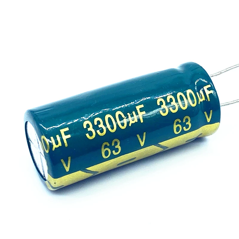 

20pcs/lot high frequency low impedance 63v 3300UF aluminum electrolytic capacitor size 18*40 3300UF 63v 20%